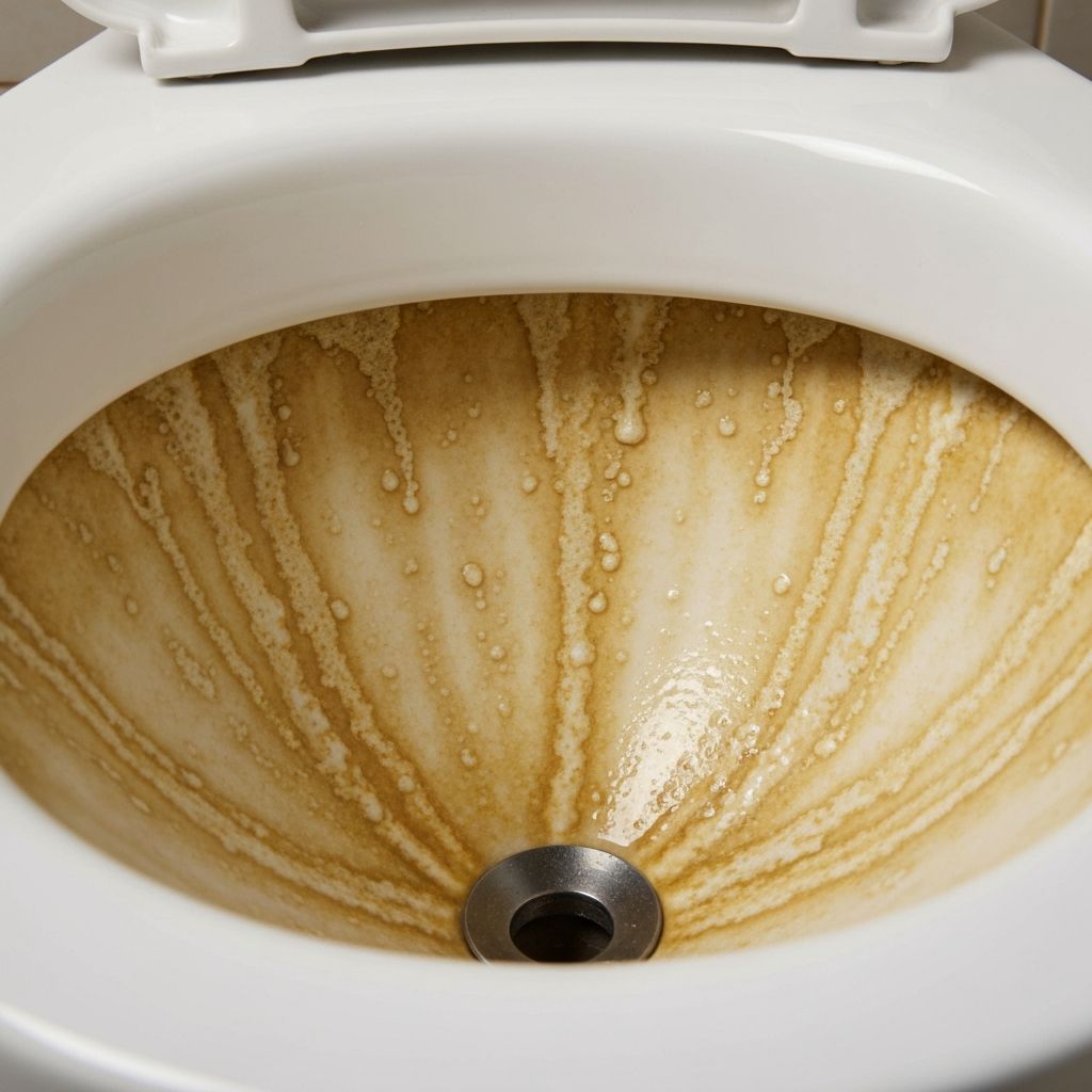 洗浄前のトイレの様子