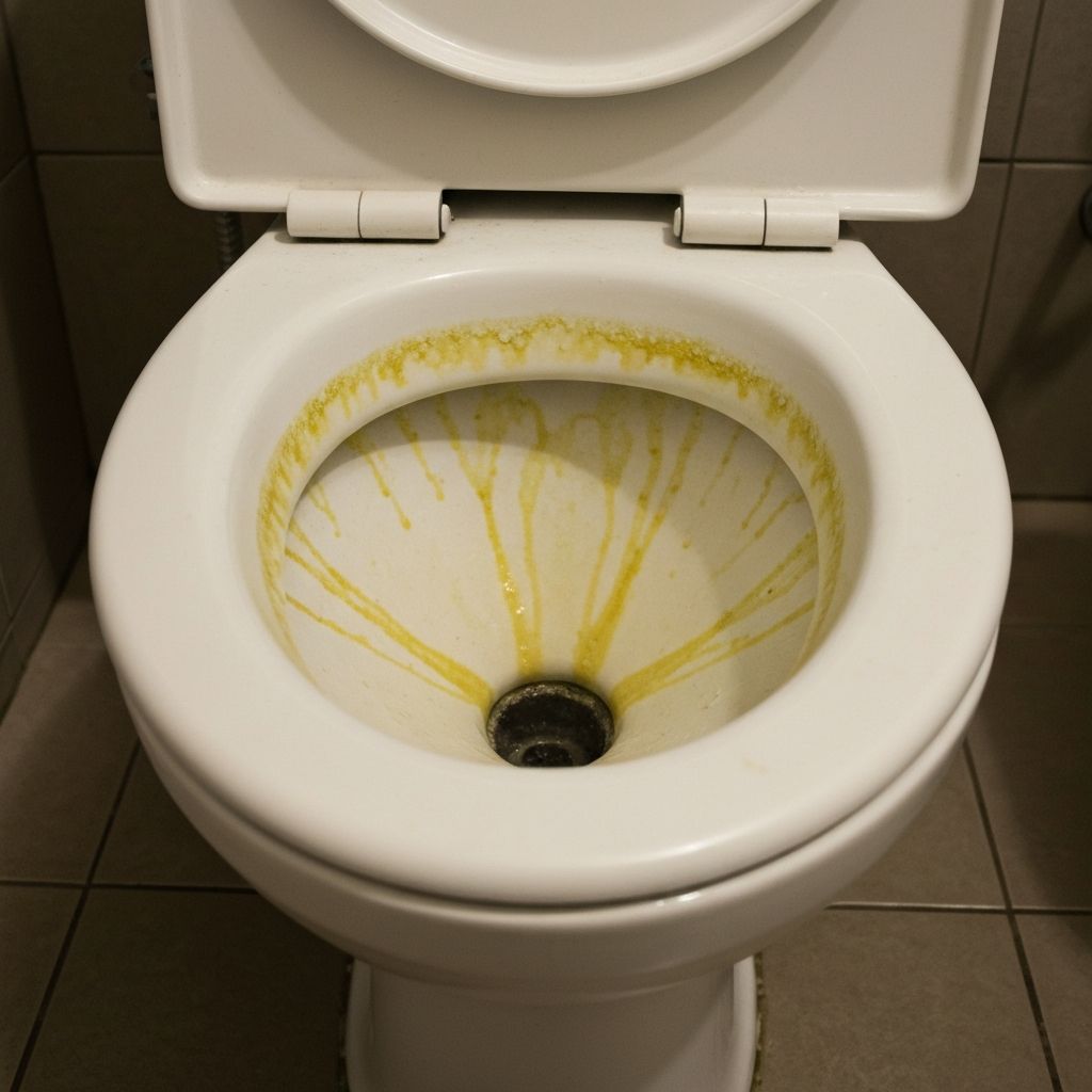 洗浄前のトイレ